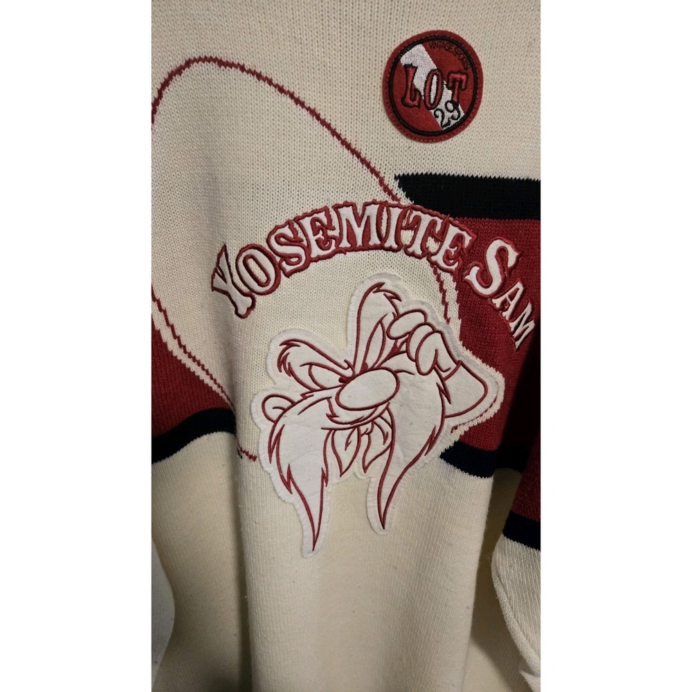 Vintage Y2K Lot 29 Yosemite Sam Looney Tunes Knit Sweater XL Hip Hop 2000s